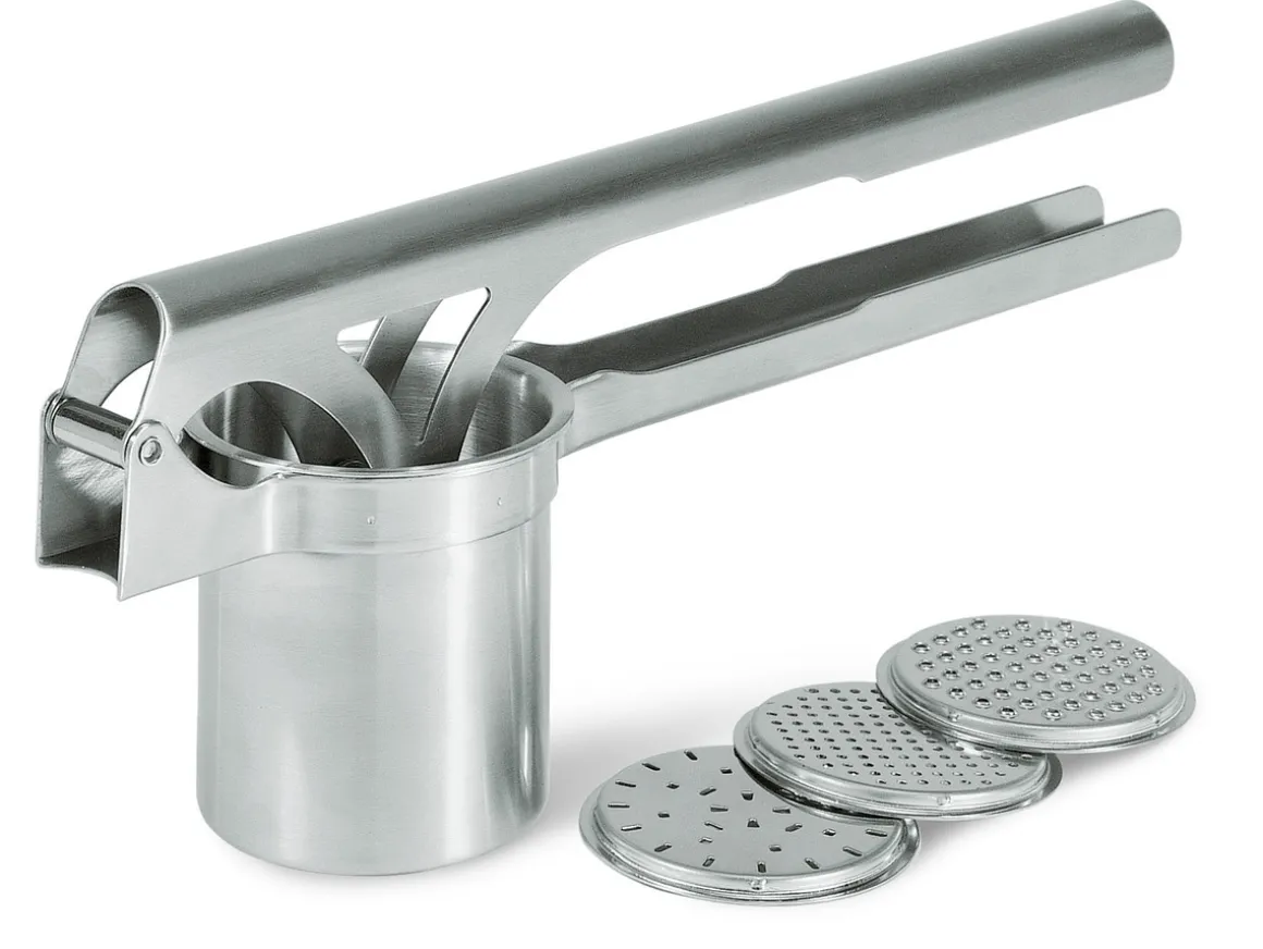 Kartoffel- und Spätzlepresse TRI STAR® mit 3 Lochscheiben