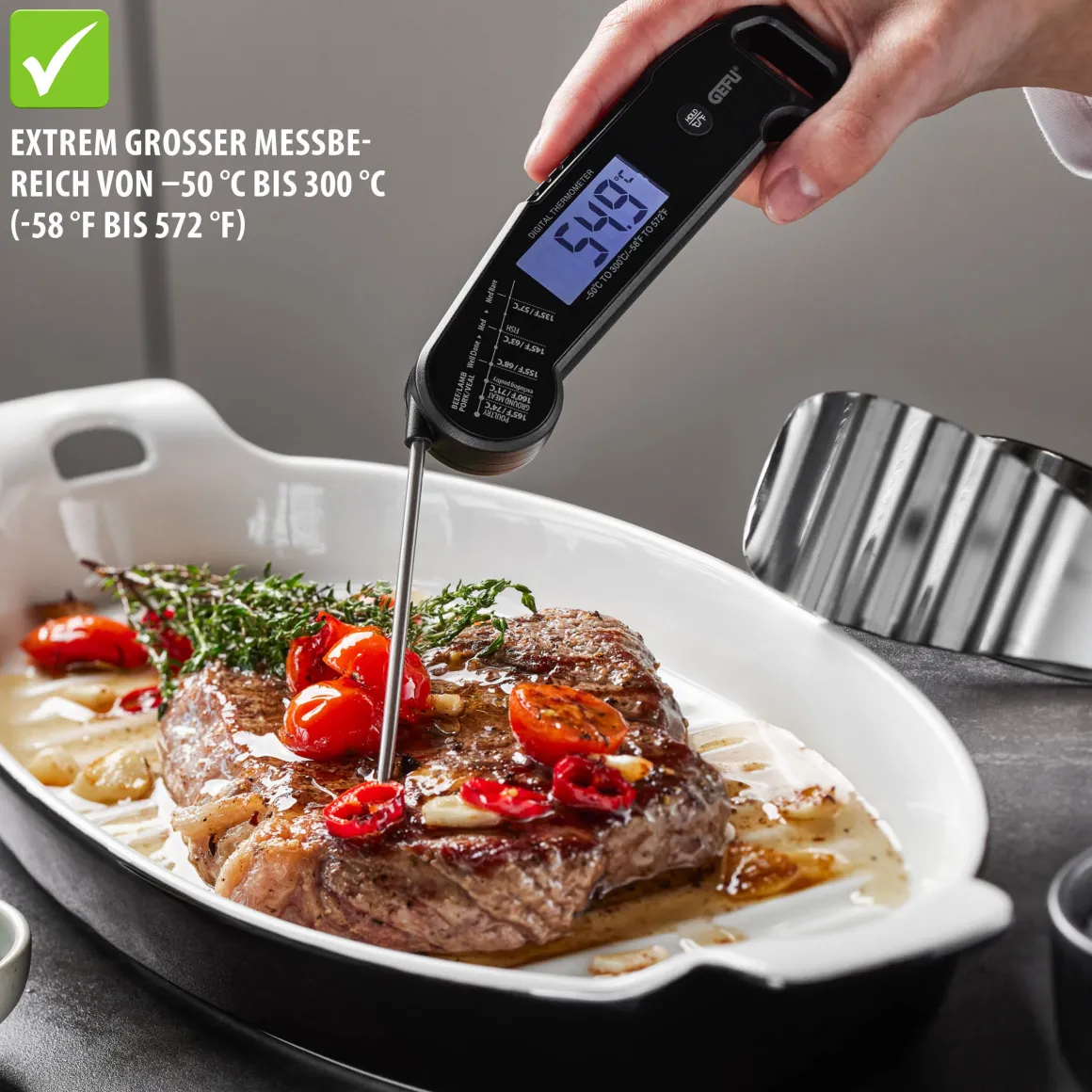 Klappbares Digital-Thermometer AUREMA