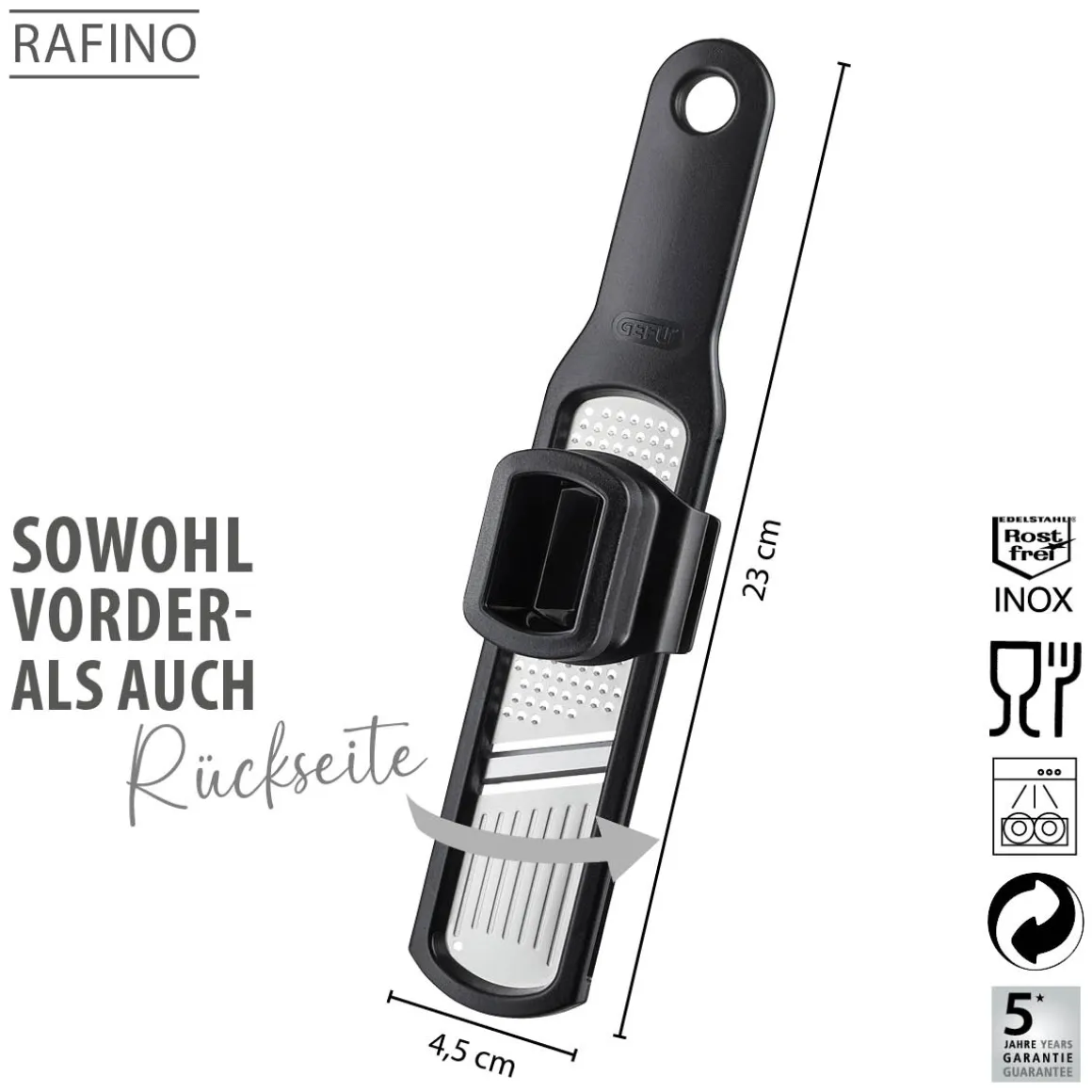 Knoblauchreibe/-Hobel RAFINO