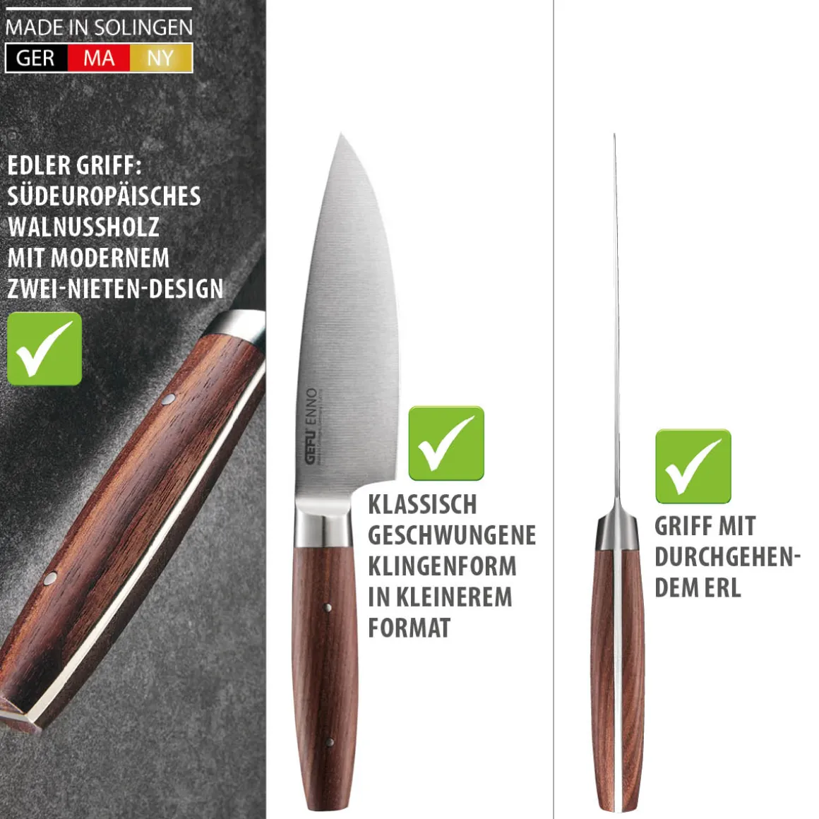Kochmesser ENNO, 15 cm