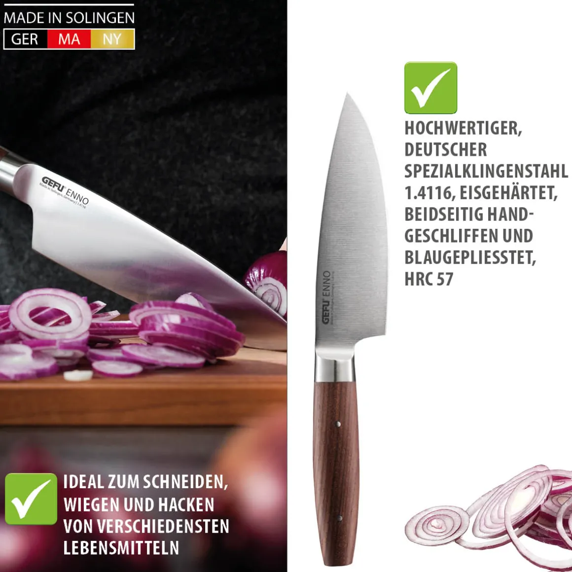 Kochmesser ENNO, 15 cm