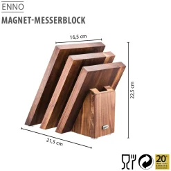 Magnet- Messerblock ENNO, gefächert