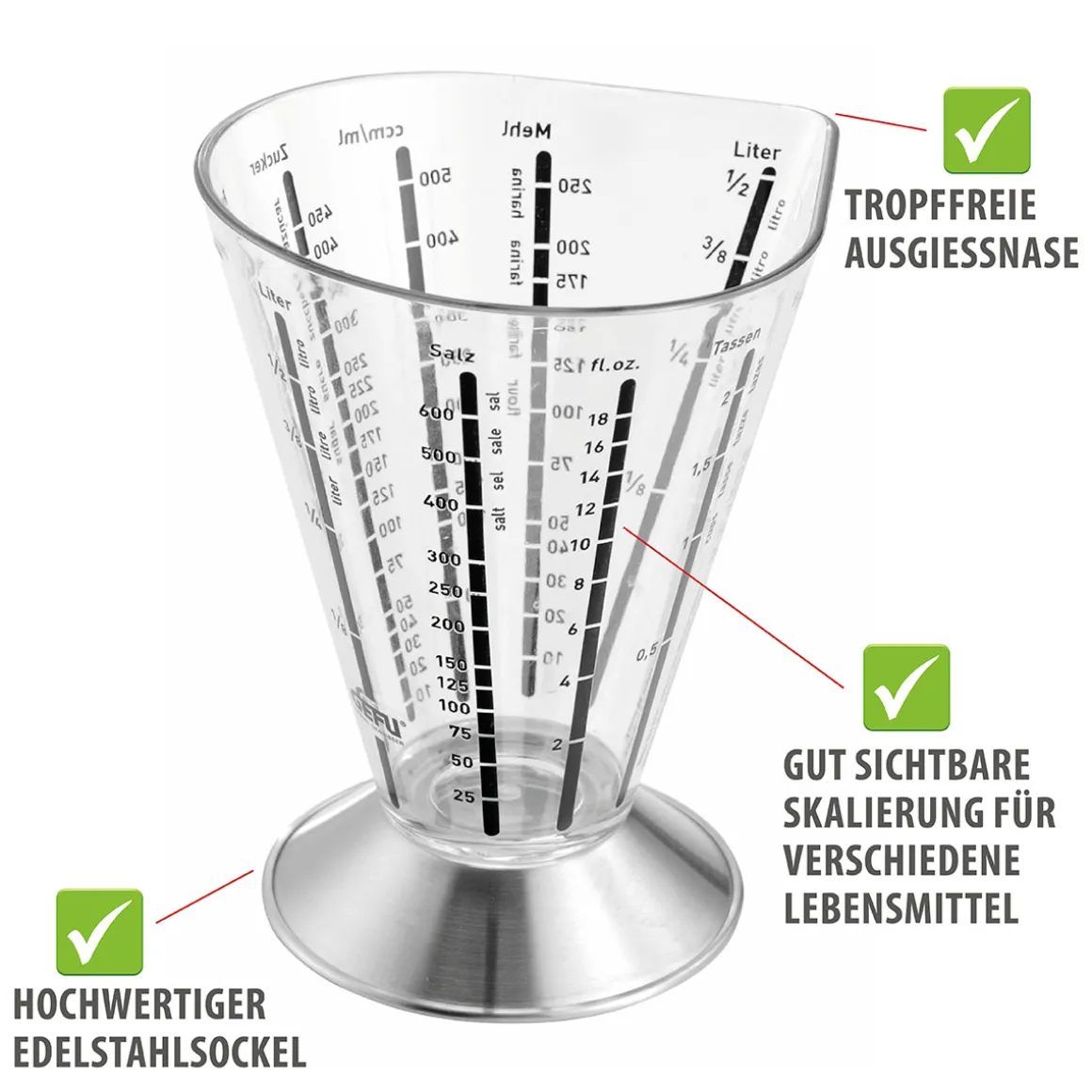 Messbecher SATURAS, 500 ml
