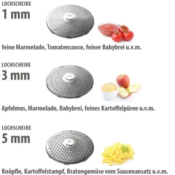 Passiergerät FLOTTE LOTTE® inkl. 3 Lochscheiben (1 mm, 3 mm und 5 mm)