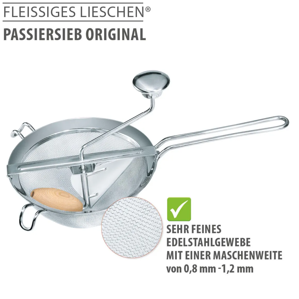 Passiersieb ORIGINAL FLEISSIGES LIESCHEN®