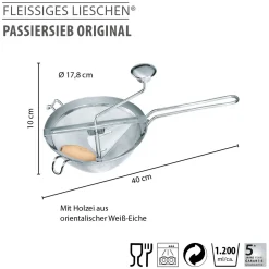 Passiersieb ORIGINAL FLEISSIGES LIESCHEN®