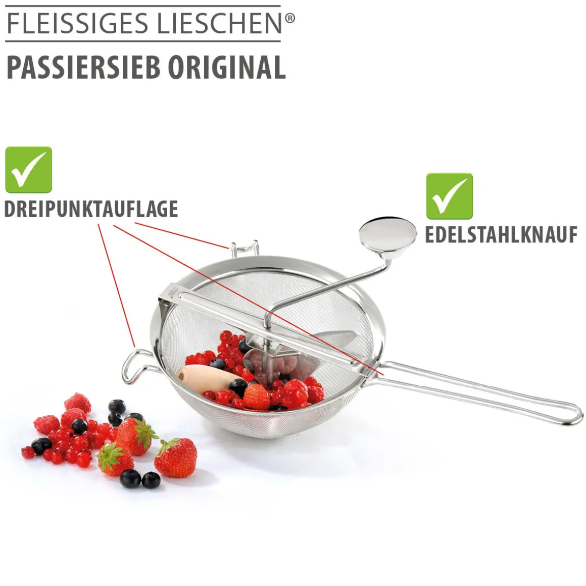 Passiersieb ORIGINAL FLEISSIGES LIESCHEN®