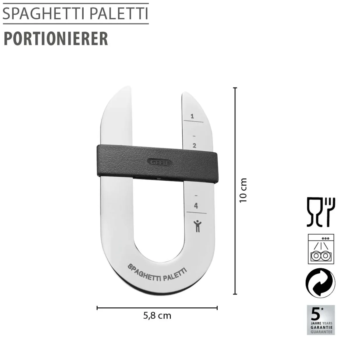 Portionierer SPAGHETTI PALETTI