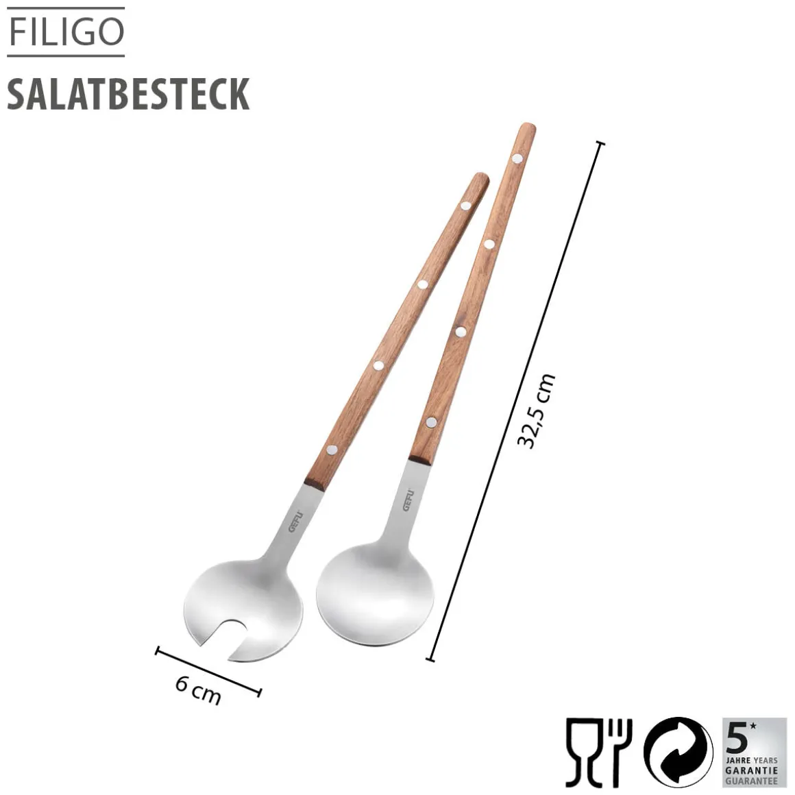 Salatbesteck FILIGO, 2-teilig