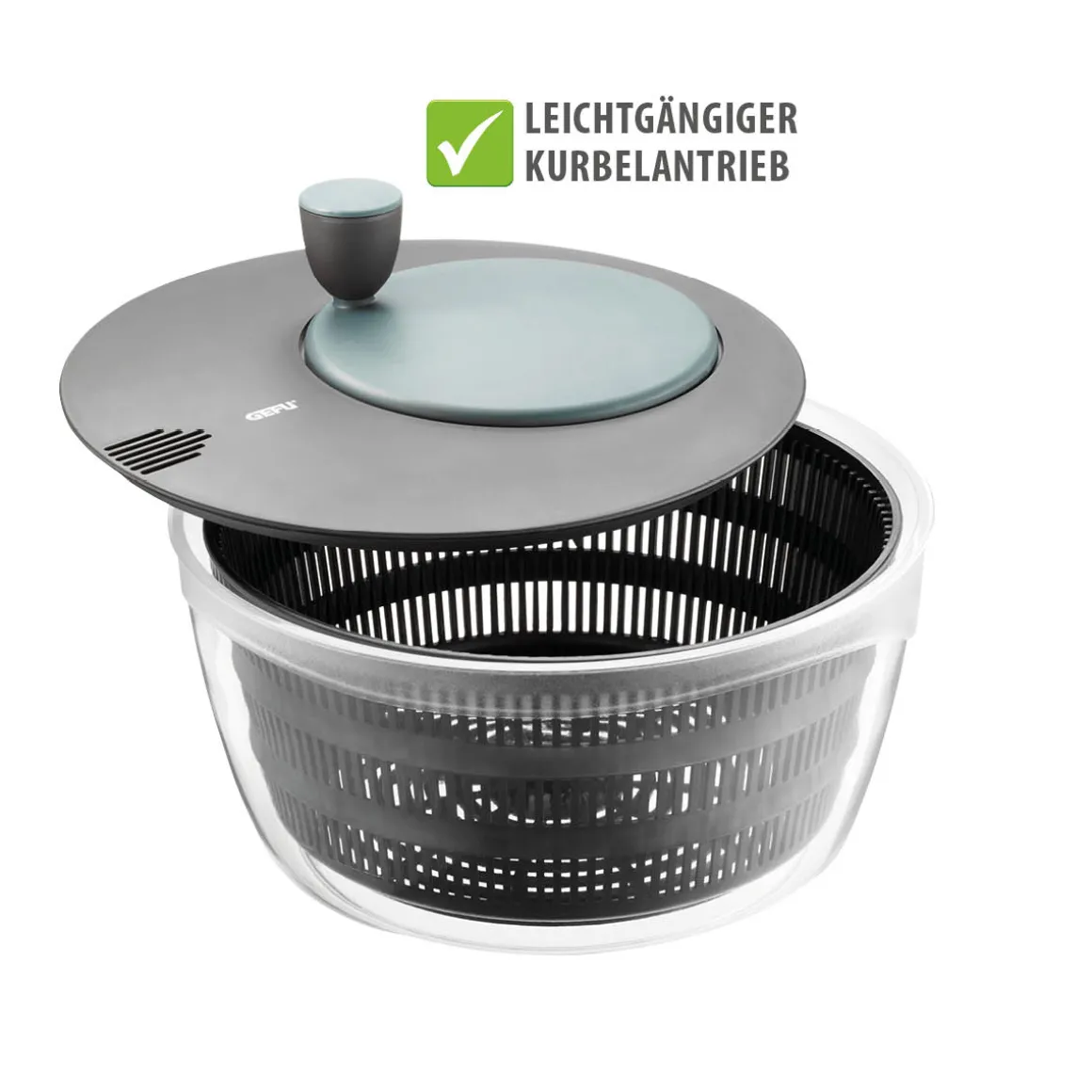 Salatschleuder, Kunststoff inkl. Frischhaltedeckel, 4 L