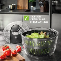 Salatschleuder mit Push-Mechanismus, 5 L