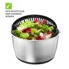 Salatschleuder PUSH IT, Edelstahl, 5 L