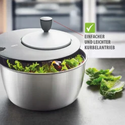 Salatschleuder ROTARE, Edelstahl, 4 L