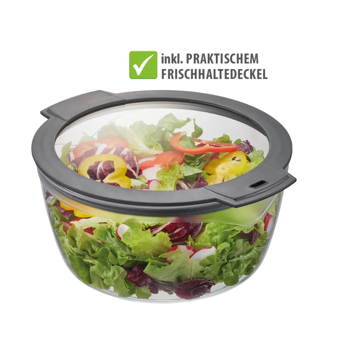 Salatschleuder ROTARE + Frischhaltedeckel, 4 L