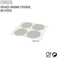 Ersatz-Aroma-Sticker CONSCIO, 80 Stück